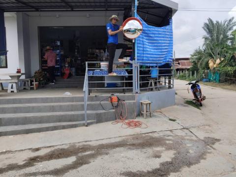 งานป้องกัน ฯ ติดตั้งกระจกโค้ง ประจำปีงบประมาณ พ.ศ.2568
