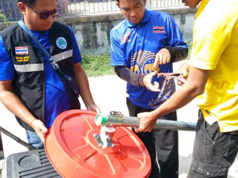 งานป้องกัน ฯ ติดตั้งกระจกโค้ง ประจำปีงบประมาณ พ.ศ.2568