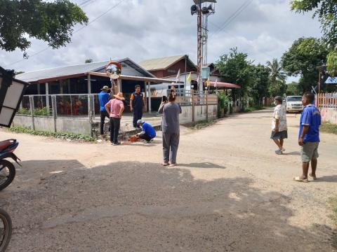 งานป้องกัน ฯ ติดตั้งกระจกโค้ง ประจำปีงบประมาณ พ.ศ.2568