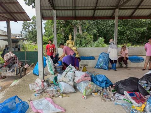 โครงการธนาคารขยะ อบต.ก้ามปู (รับซื้อขยะ เดือน ก.ค.68)