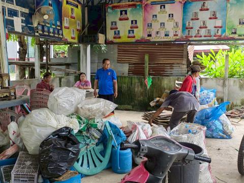 รับซื้อขยะ ประจำเดือน สิงหาคม 2568 ในโครงการธนาคารขยะ อบต.ก้ามปู