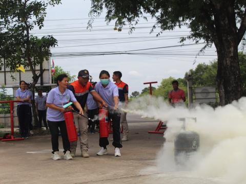 ร่วมโครงการฝึกอบรมซ้อมแผนป้องกันและระงับเหตุอัคคีภัย