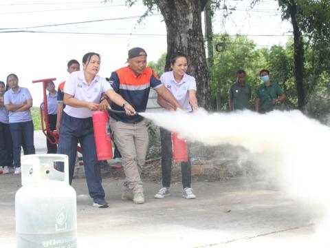 ร่วมโครงการฝึกอบรมซ้อมแผนป้องกันและระงับเหตุอัคคีภัย