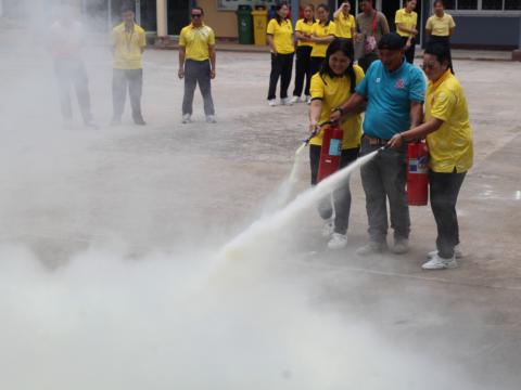 โครงการฝึกอบรมซ้อมแผนป้องกันและระงับอัคคีภัย งป.67